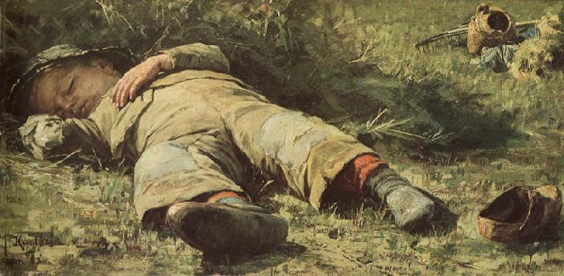 A asleep boys, Johan Fredrik Krouthen